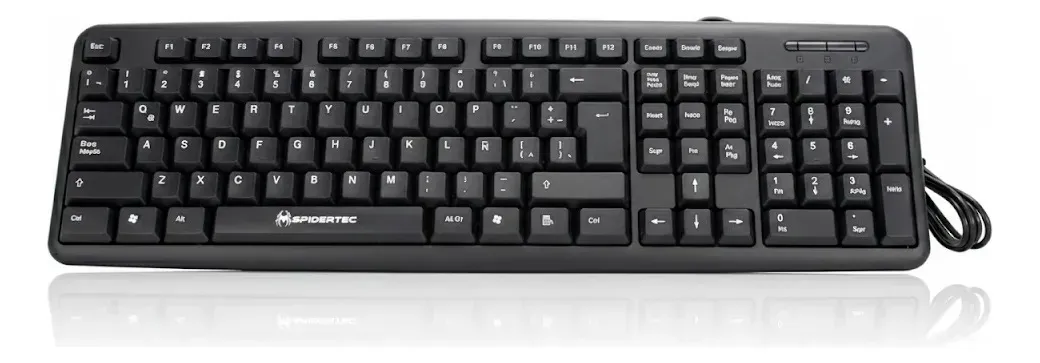 Teclado Español Alámbrico Usb Laptop Servidor Pc Escritorio Negro Español