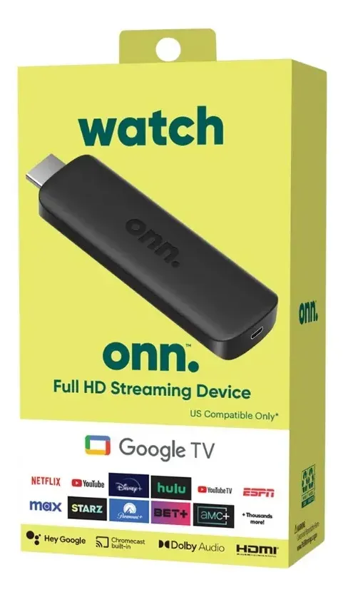 Watch Onn Google Tv Stick 2k Full Hd Android Streaming