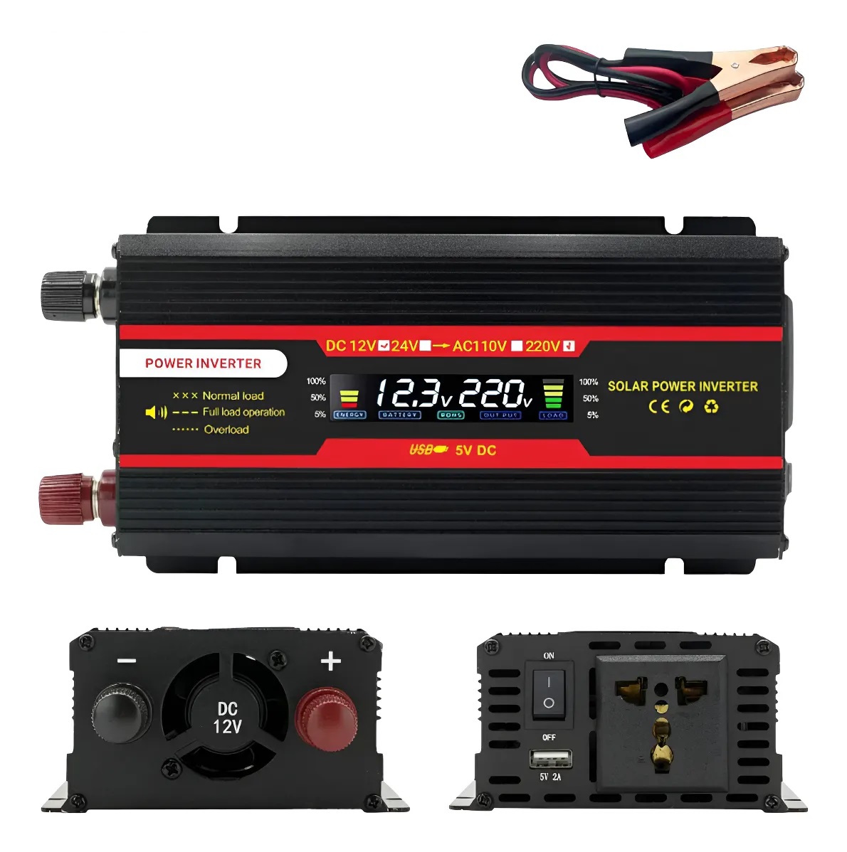 Inversor Convertidor Corriente 3000 Watts 12 V A 110 V